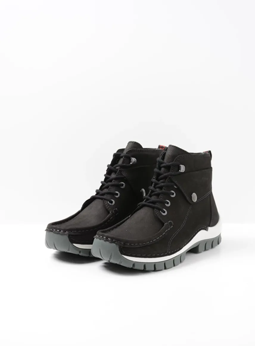 Jump - zwart grijsgroen nubuck