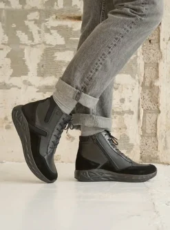 Leap - zwart combi leer/zwart