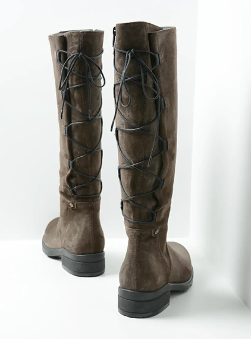 Longview - donkerbruin suede