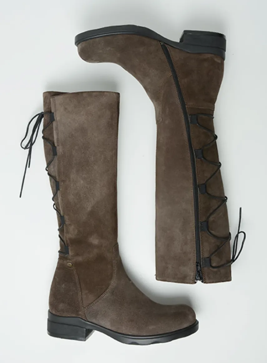 Longview - donkerbruin suede