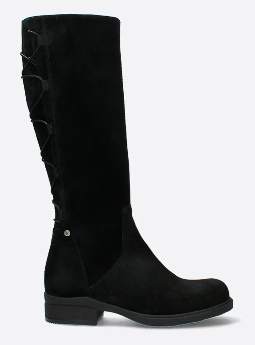 Longview - zwart suede
