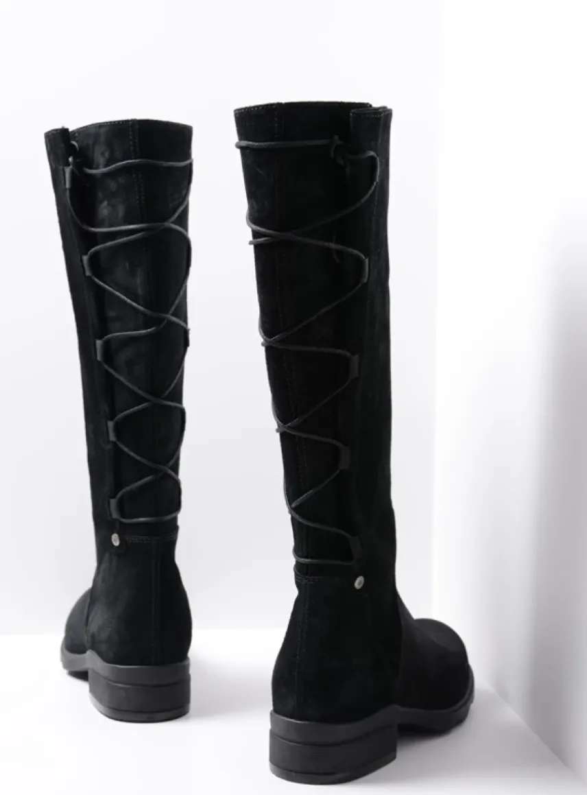 Longview - zwart suede