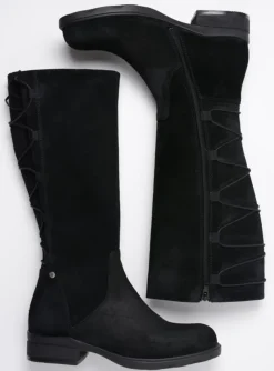 Longview - zwart suede