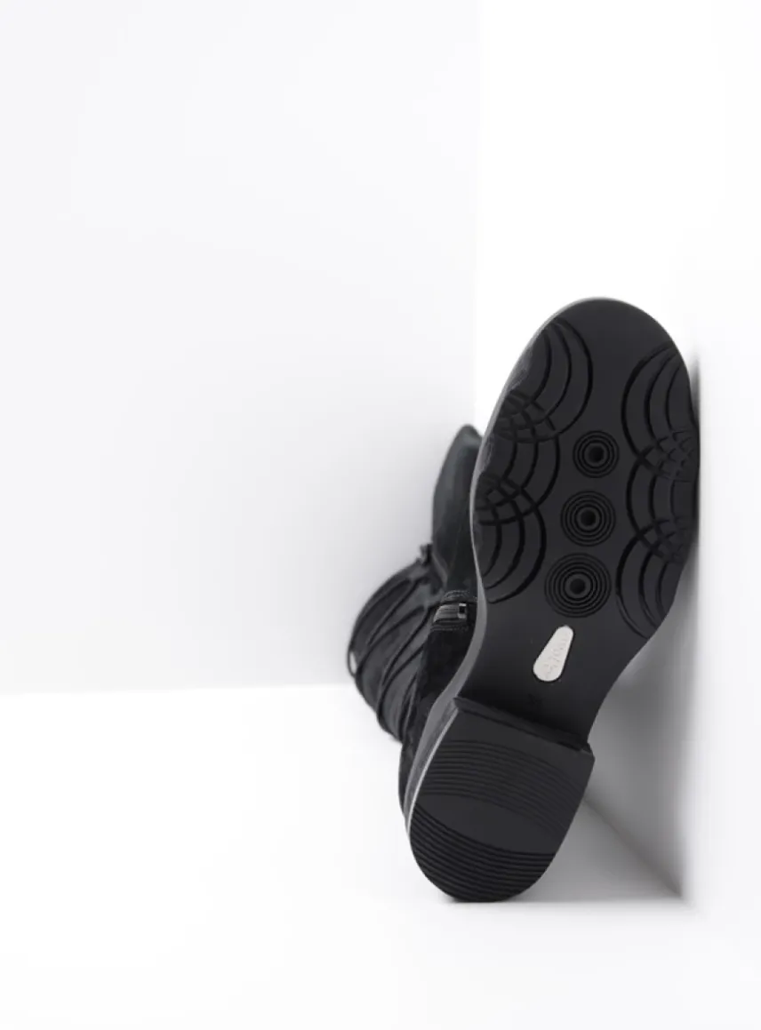Longview - zwart suede