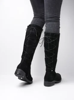 Longview - zwart suede