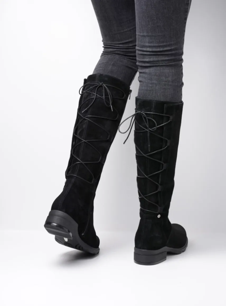 Longview - zwart suede