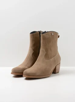 Lubbock - taupe zomer suede