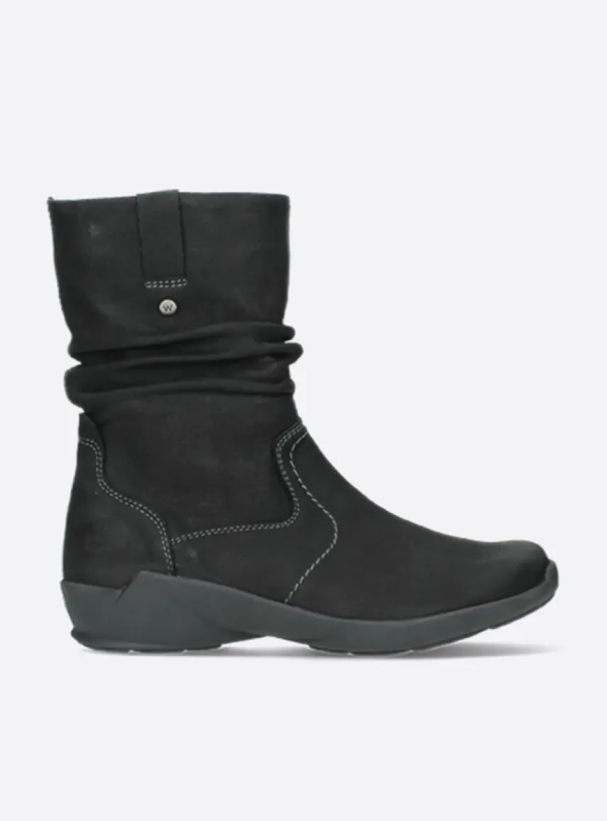 Luna - zwart nubuck