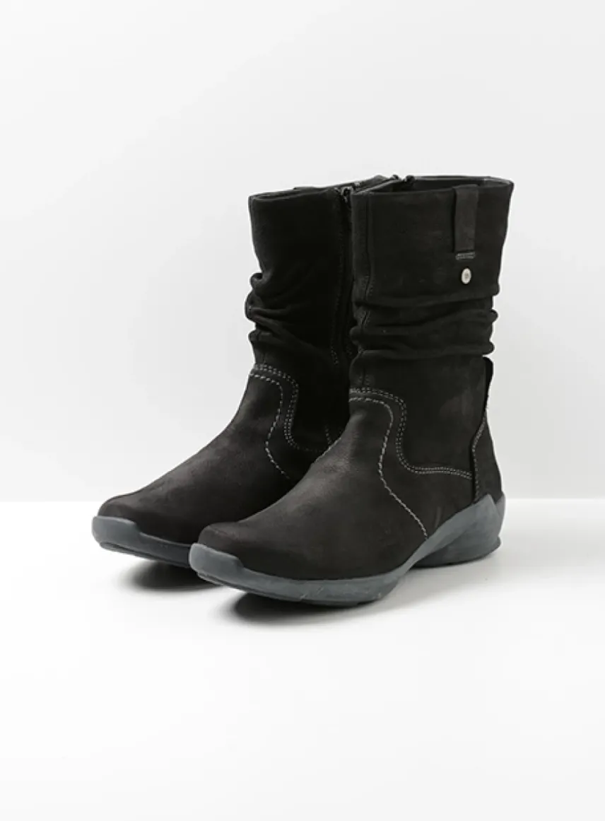 Luna - zwart nubuck