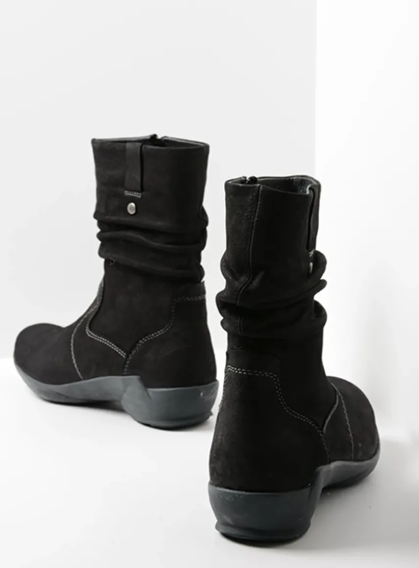 Luna - zwart nubuck