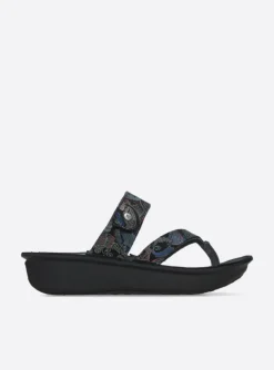 Martinique - zwart/blauw suede
