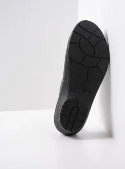Multi Clog - blauw leer