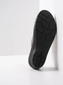 Multi Clog - brons leer