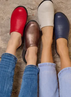 Multi Clog - brons leer