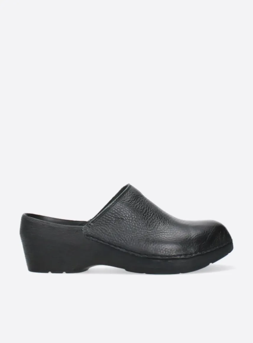 Multi Clog - zwart leer