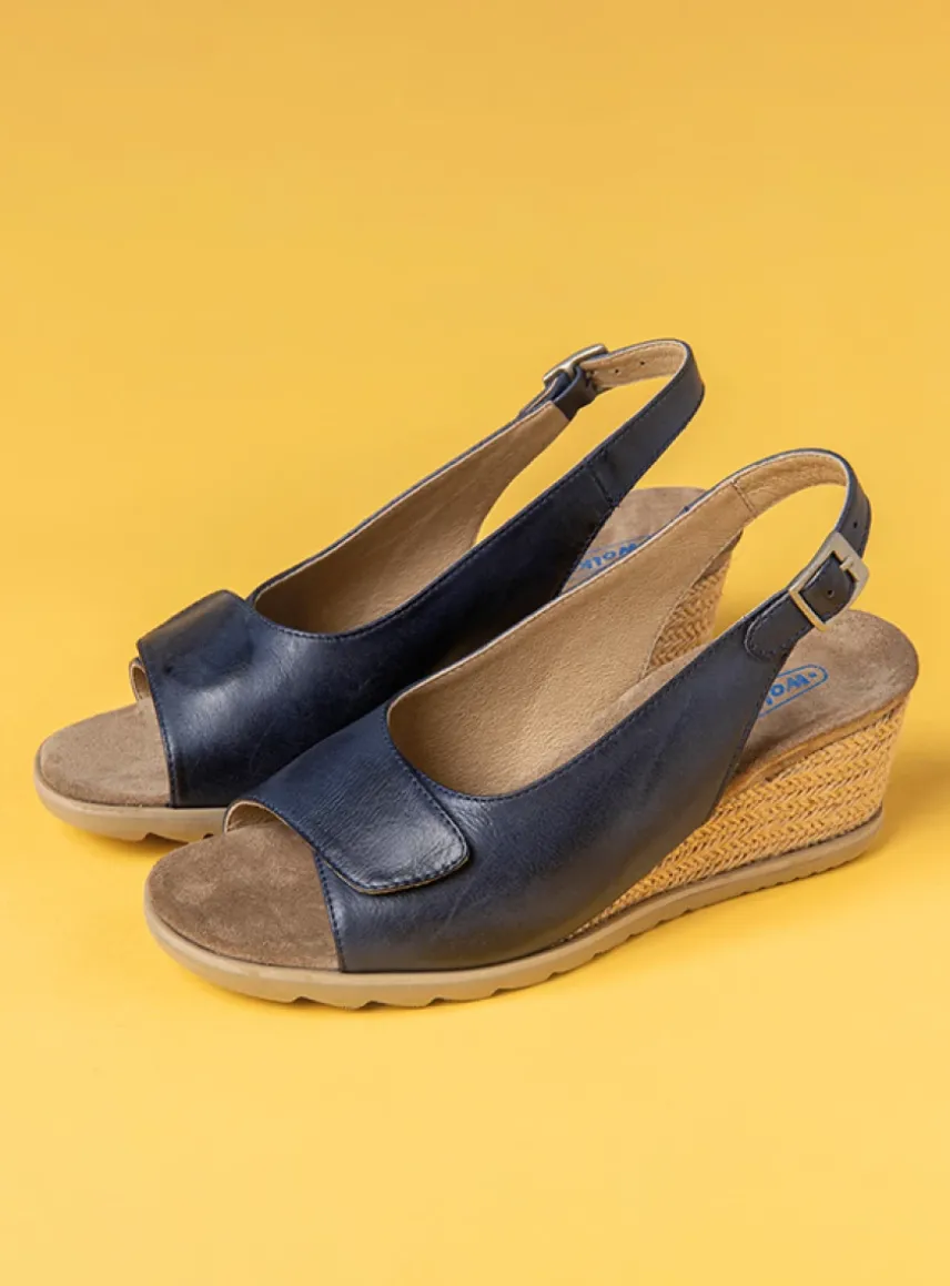 Murcia - blauw leer