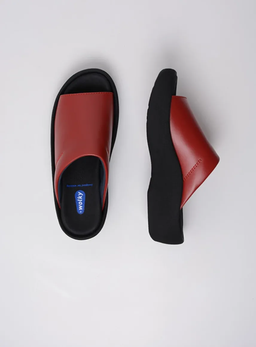 Nassau - rood leer
