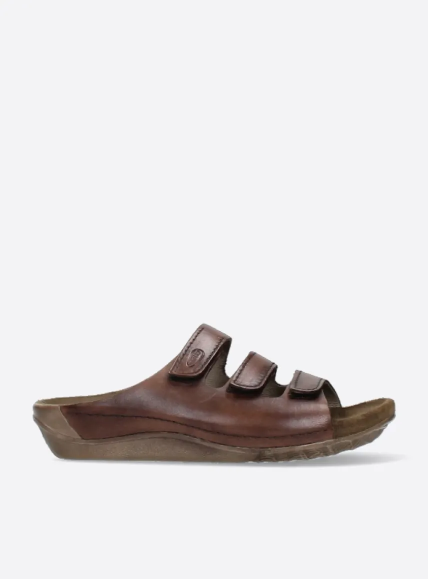 Nomad - cognac geolied leer