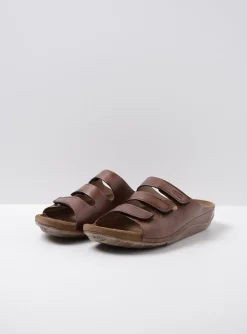 Nomad - cognac geolied leer
