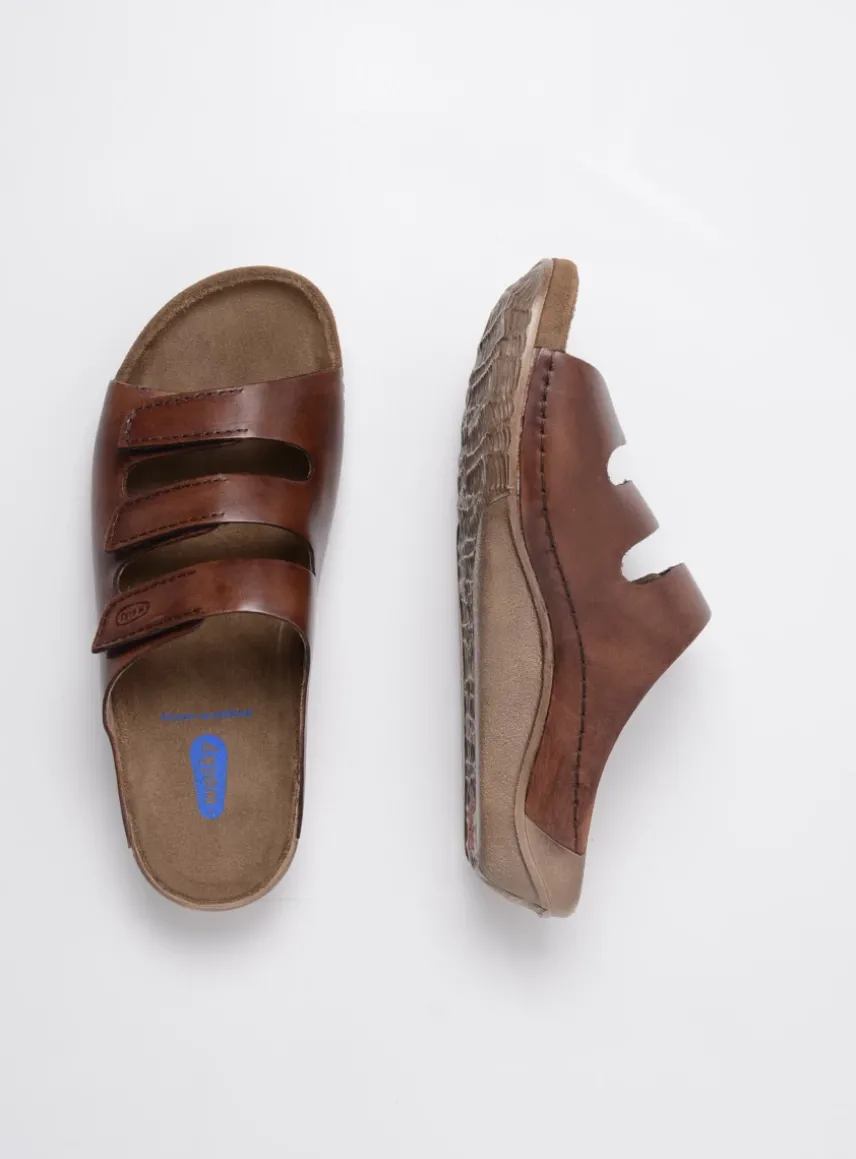 Nomad - cognac geolied leer