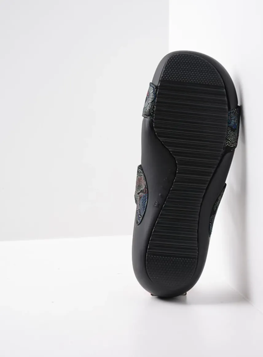 O'Connor - zwart/blauw suede