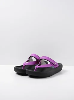 Peace - fuchsia leer