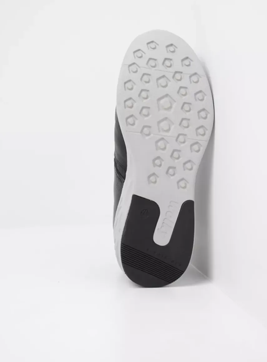 Pep S2F - zwart combi stretchleer