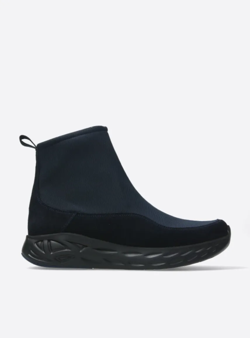 Rebound S2F - blauw stretch suede