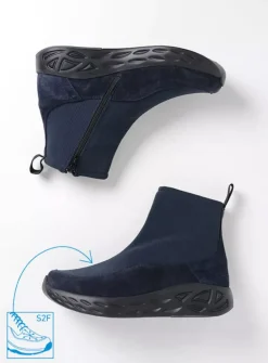 Rebound S2F - blauw stretch suede