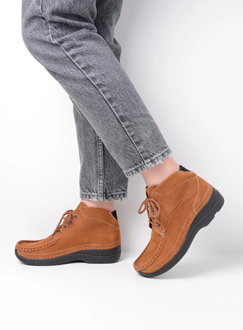 Roll Shoot - cognac nubuck