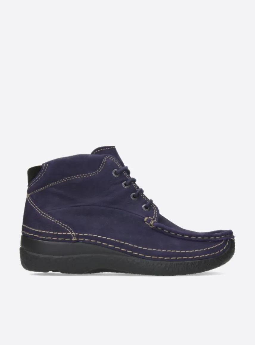 Roll Shoot - paars nubuck