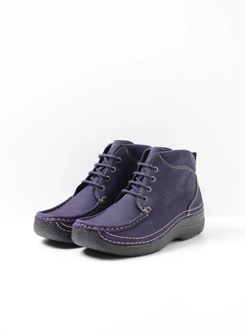 Roll Shoot - paars nubuck