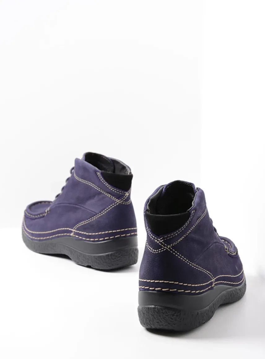 Roll Shoot - paars nubuck