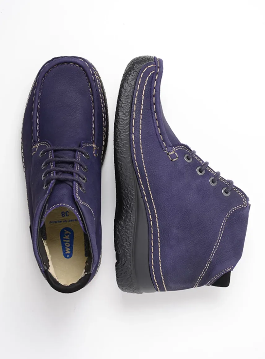 Roll Shoot - paars nubuck