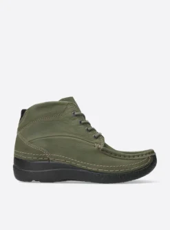 Roll Shoot - pesto groen nubuck