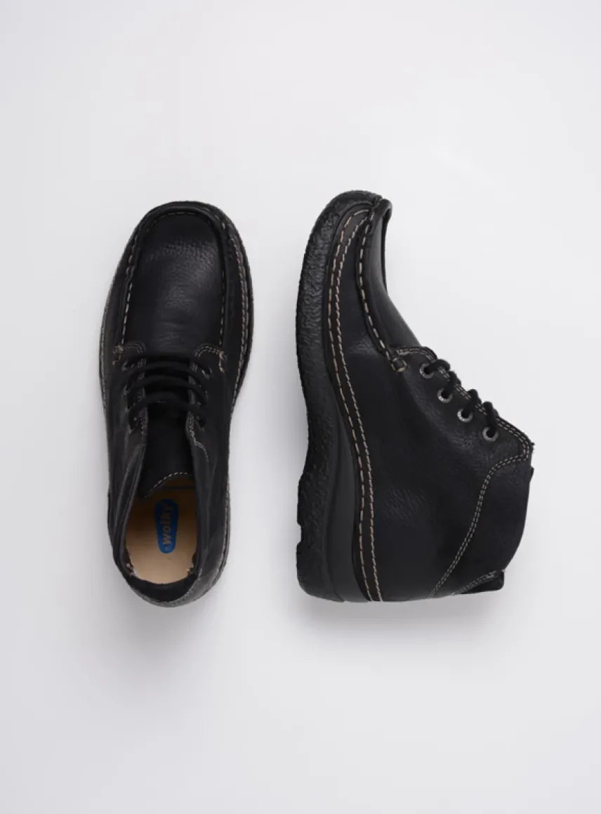 Roll Shoot - zwart nubuck