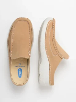 Roll Slide - beige nubuck