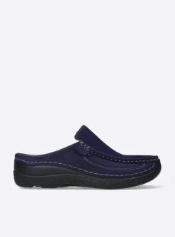 Roll Slide - paars nubuck