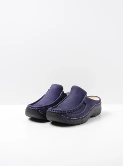 Roll Slide - paars nubuck
