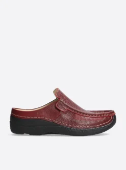 Roll Slide - rood leer