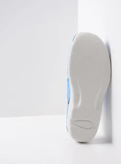 Roll Slipper - hemelsblauw nubuck