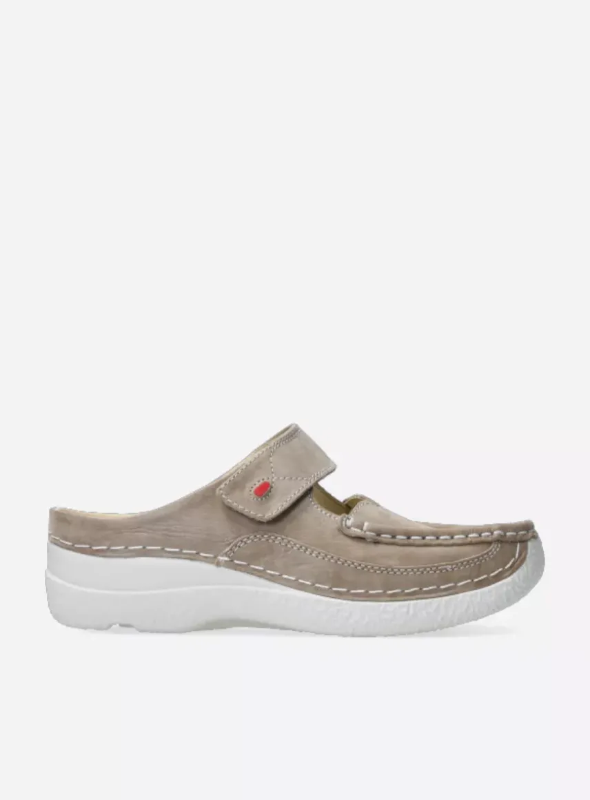 Roll Slipper - safari effectleer