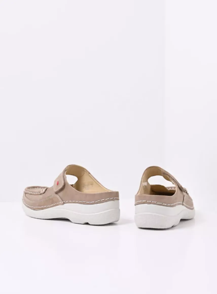 Roll Slipper - safari effectleer