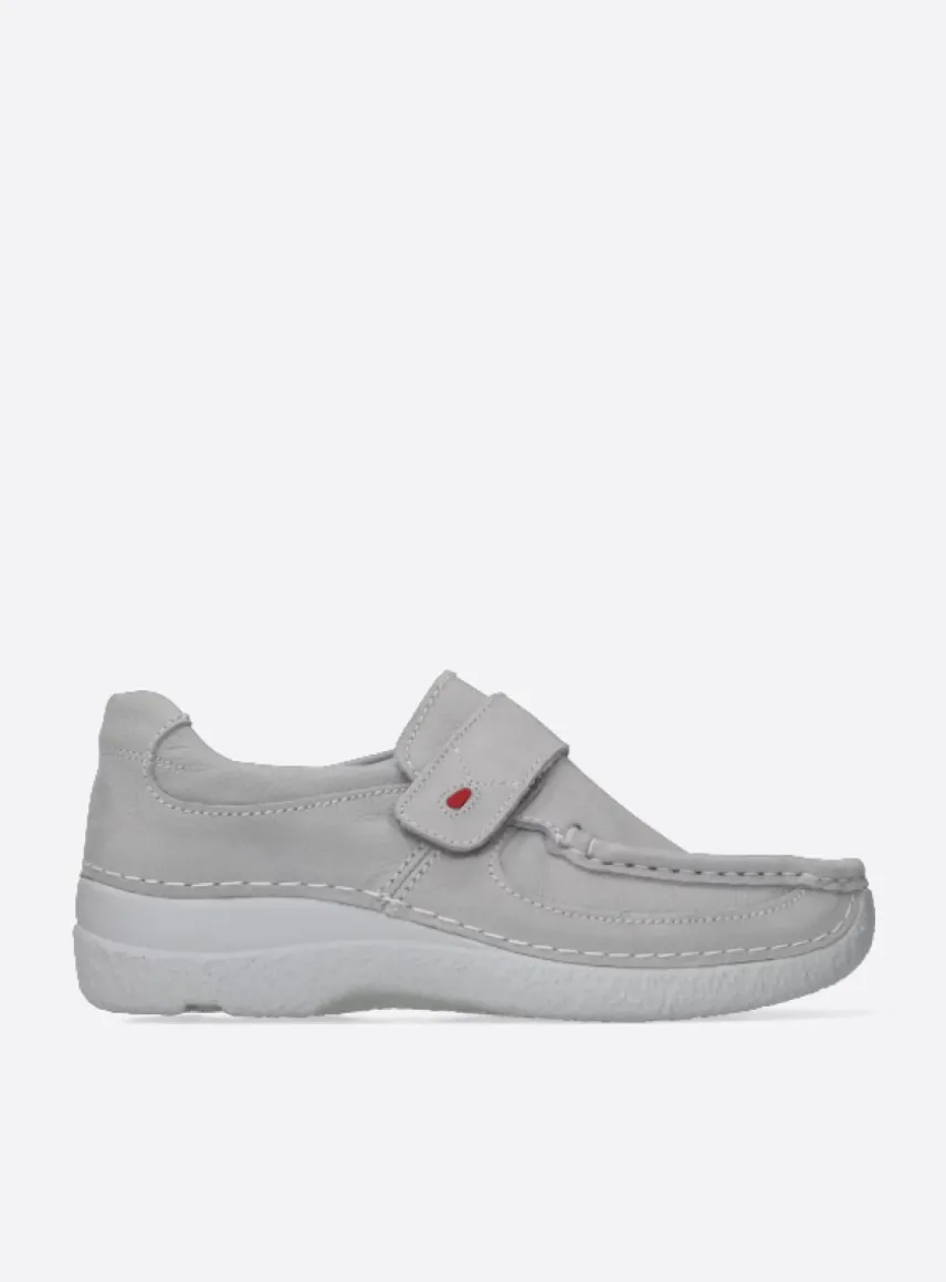 Roll Strap - lichtgrijs nubuck