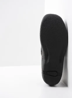 Roll Strap - zwart leer