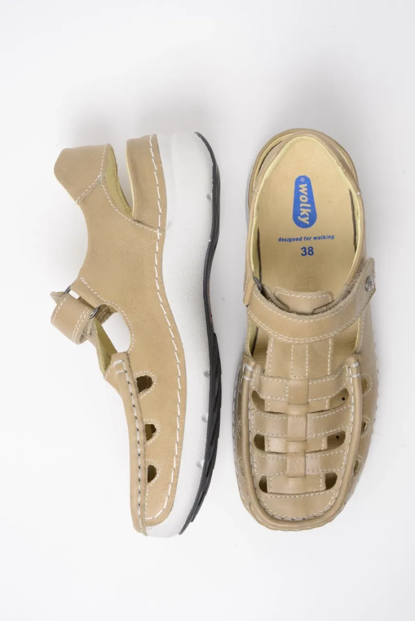 Rolling Sun - beige leer