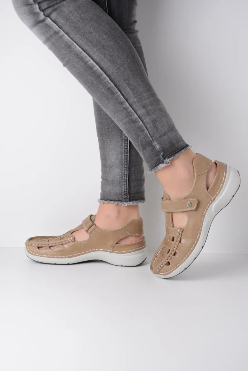 Rolling Sun - beige leer