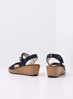 Sanibel - denim effectleer