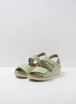 Santorini - lichtgroen nubuck