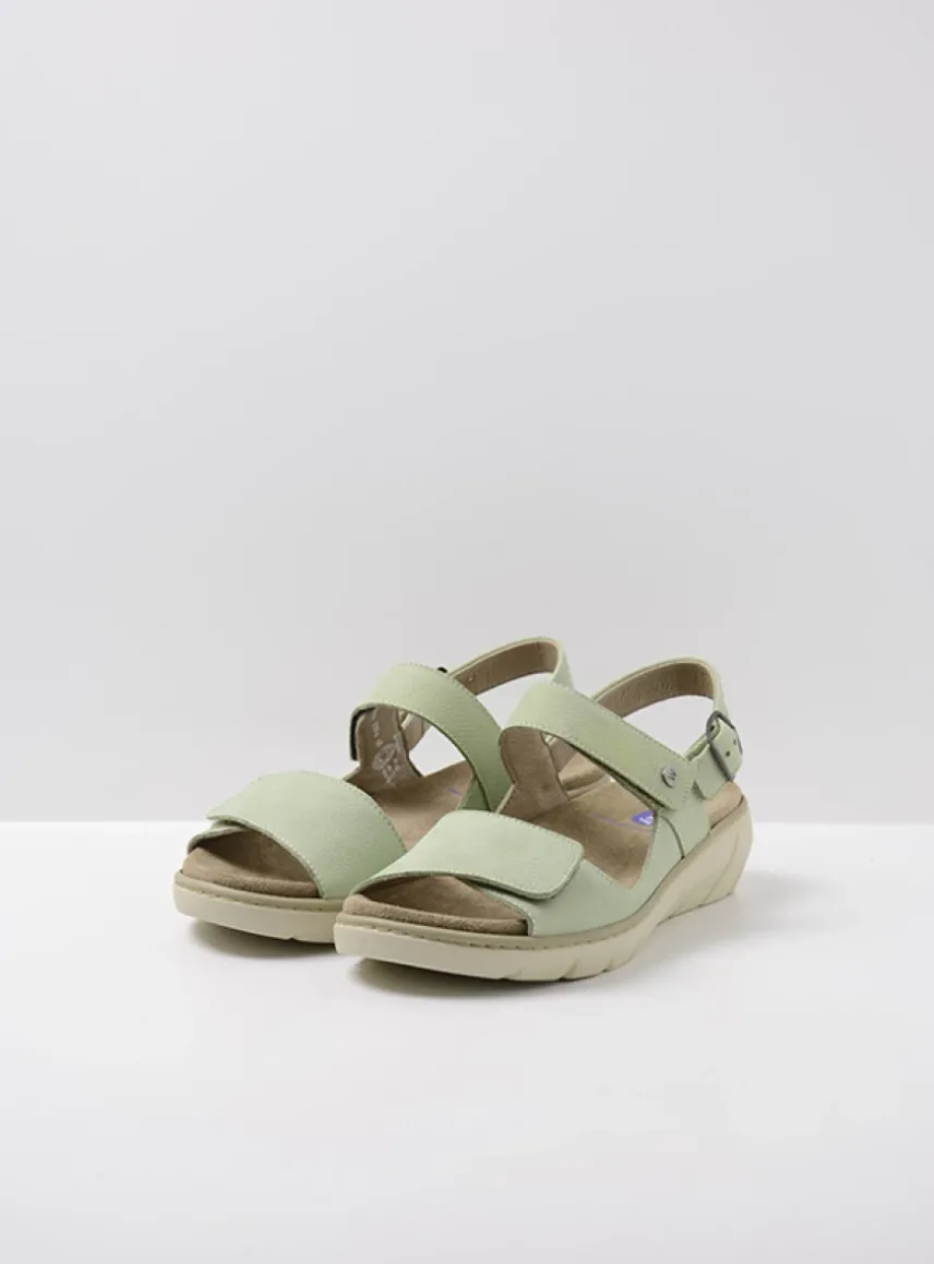 Santorini - lichtgroen nubuck